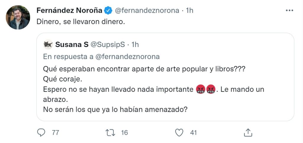 Fernández Noroña denuncia asalto en su casa de CDMX