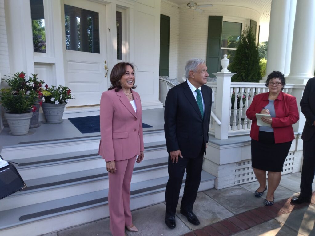 La reunion entre AMLO y Kamala Harris, vicepresidenta de EU 2