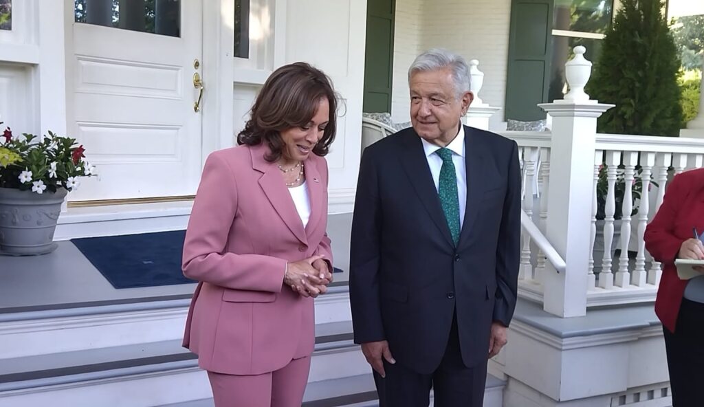 La reunion entre AMLO y Kamala Harris, vicepresidenta de EU 2