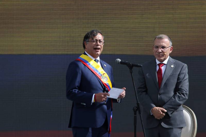 Asi fue la toma de posesion de Gustavo Petro en Colombia