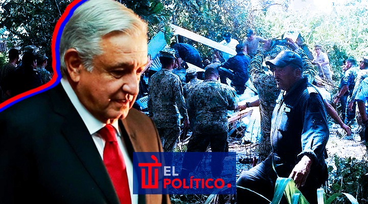 AMLO lamenta la caída del helicóptero de la Marina en Tabasco