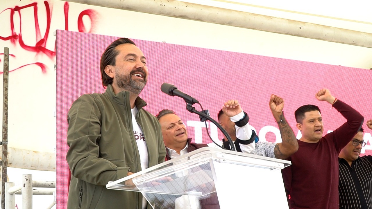 Arturo Ávila en toma de protesta del comité Que siga López Aguascalientes