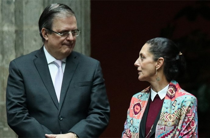 Marcelo Ebrard y Claudia Sheinbaum