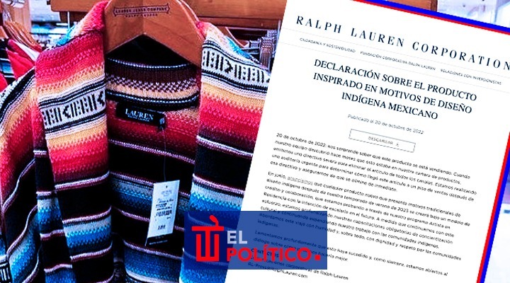 Ralph Lauren se disculpa por plagio de diseños mexicanos