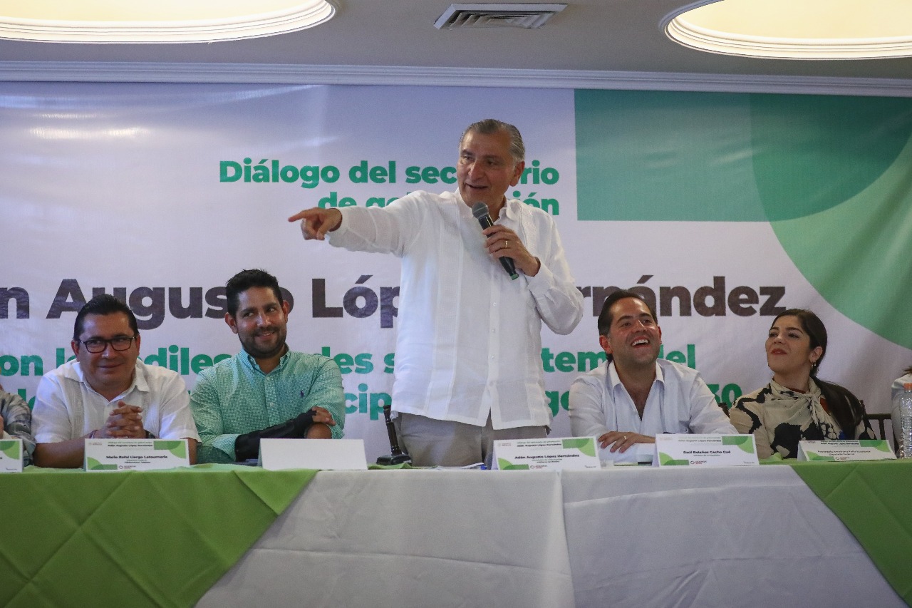 Adán Augusto se reúne con integrantes del Partido Verde