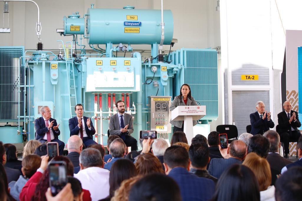 Sheinbaum inaugura Metro-Energía; alimentará líneas 1, 2 y 3