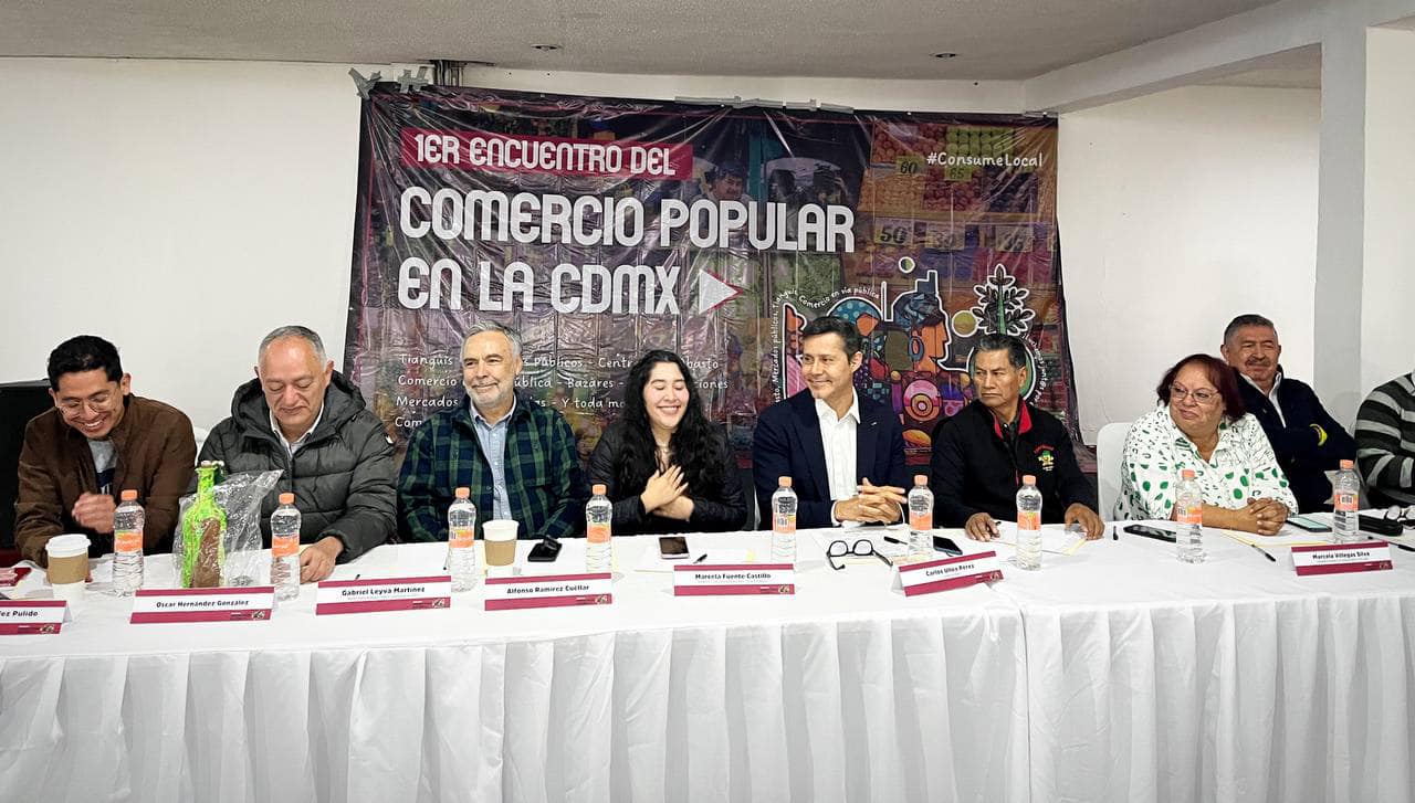 Ramírez Cuéllar encabeza Encuentro del Comercio Popular en CDMX