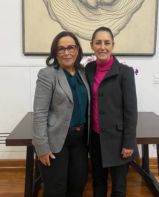 Sheinbaum se reúne con Rocío Nahle, secretaria de Energía