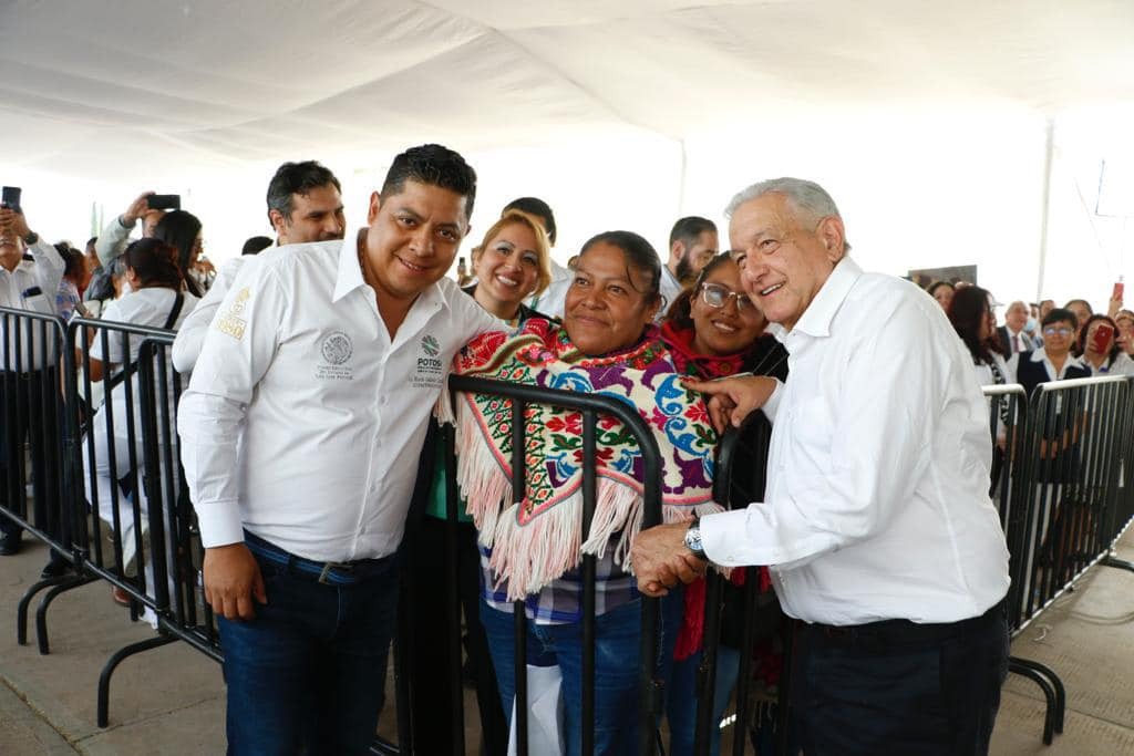 AMLO y Ricardo Gallardo en San Luis Potosí