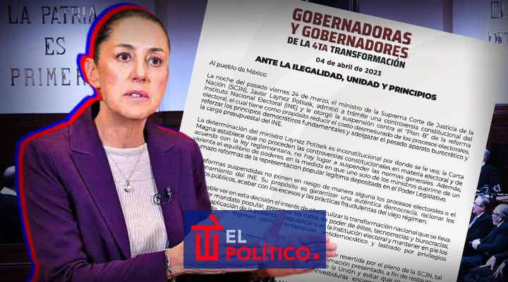 Sheinbaum y gobernadores suspension plan B electoral