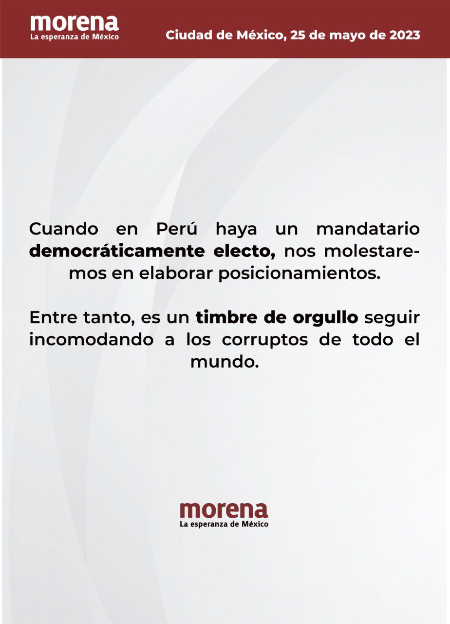 posicionamiento Morena