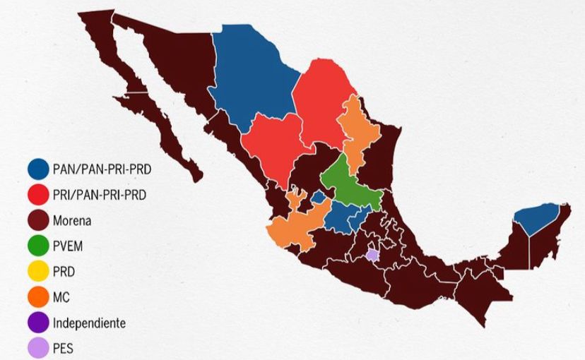 Mapa político de México 2023