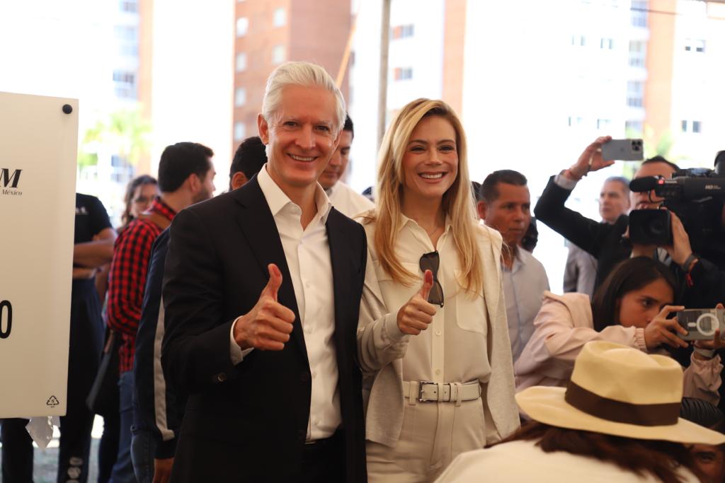Alejandra del Moral y gobernador ya votaron