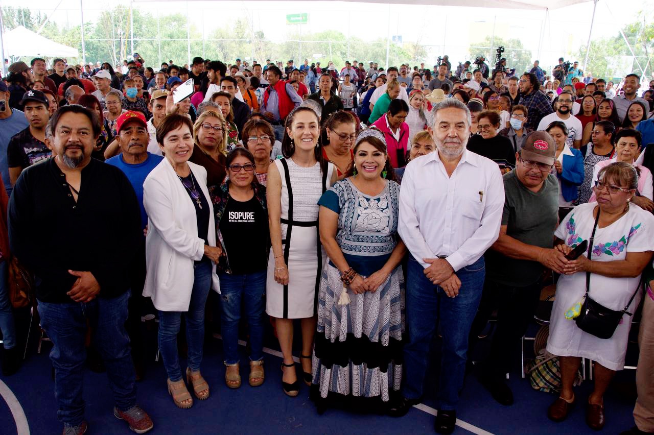 Sheinbaum celebra triunfo de Delfina Gómez en Edomex