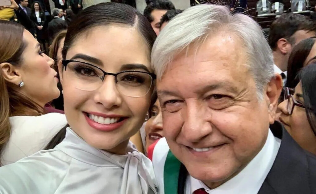 Geraldine Ponce y AMLO