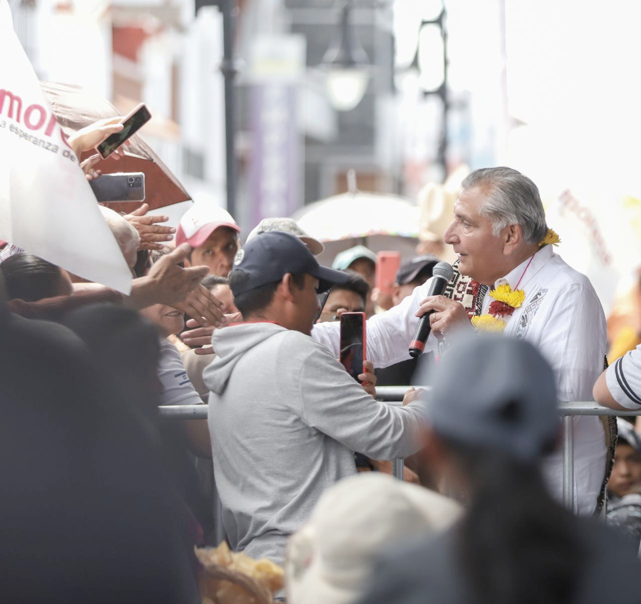 Adán Augusto en asamblea informativa de Jilotepec