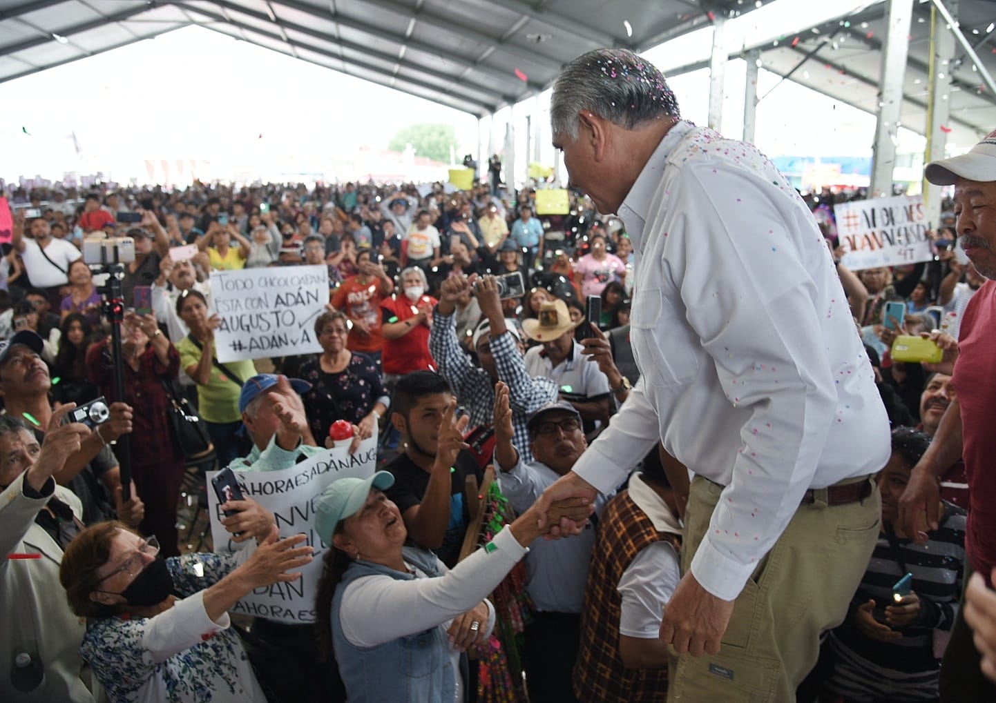 Adán Augusto pide apoyar AMLO