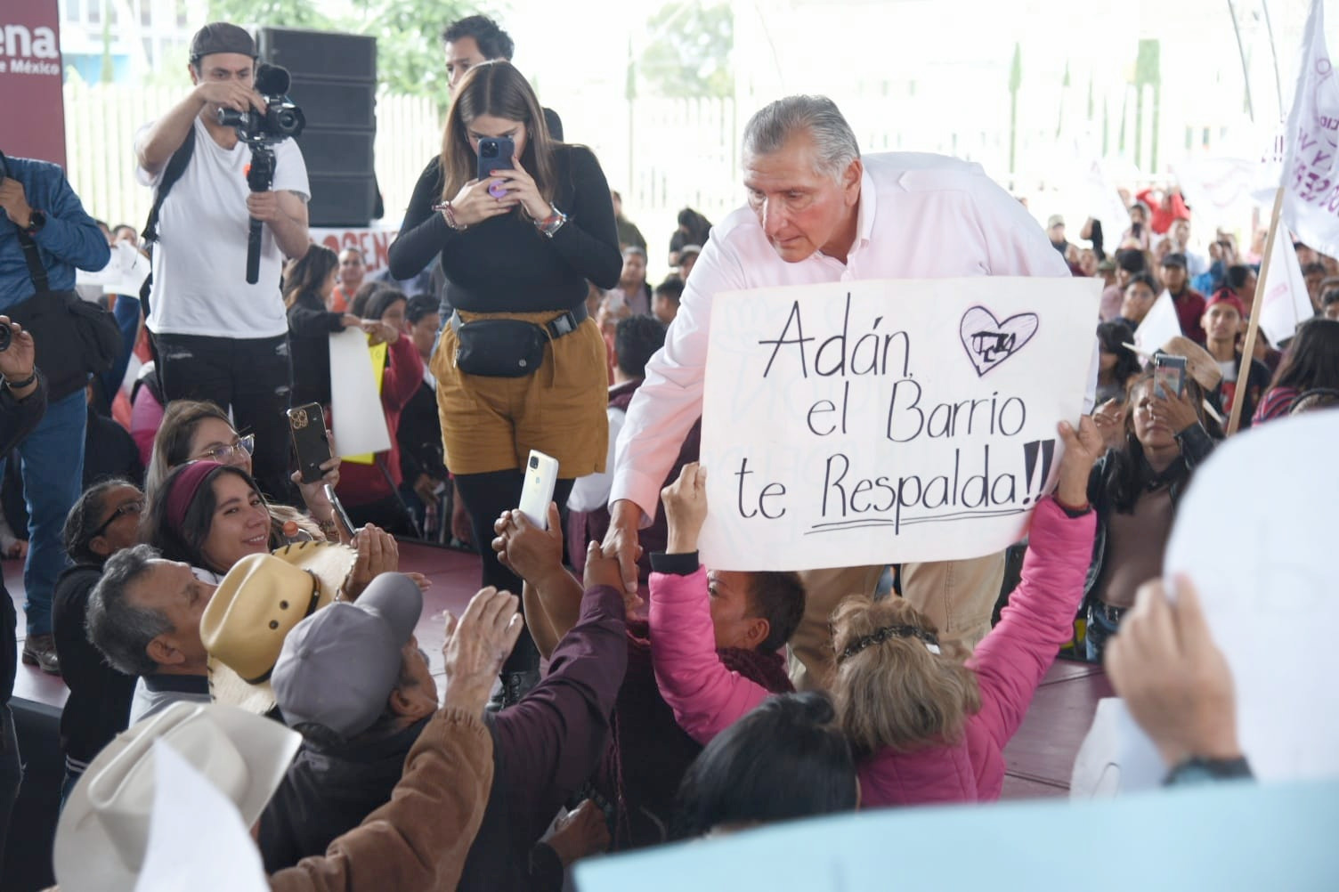 Apoyo en el Edomex a Adán Augusto