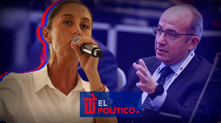 Sheinbaum afirma que Felipe Calderón está en bloque opositor