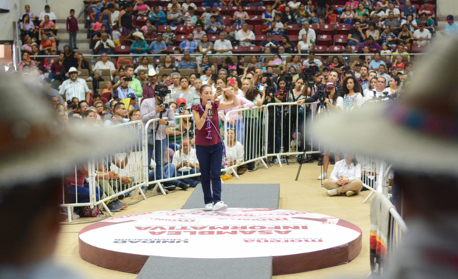 Sheinbaum es recibida en Durango