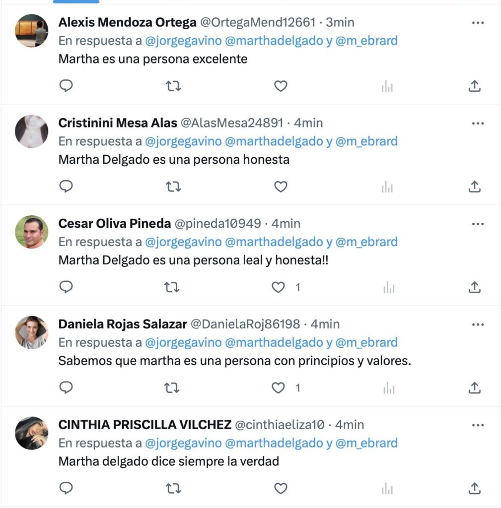 Jorge Gaviño muestra bots