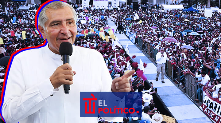 Adán Augusto celebra asamblea ante 50 mil personas en Chiapas