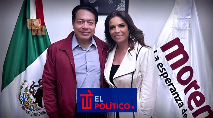 Olivia Salomón se reúne con Mario Delgado, dirigente de Morena