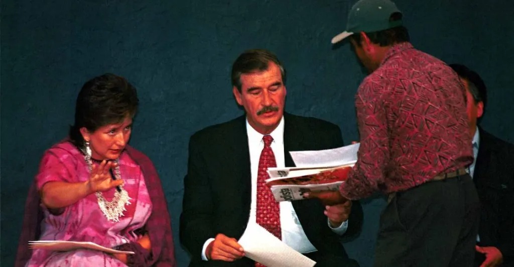 Xóchitl Gálvez y Vicente Fox