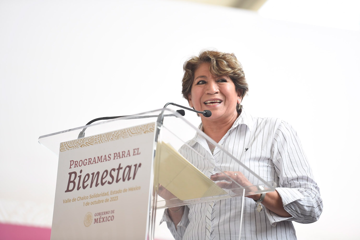 AMLO celebra inicio de gobierno de Delfina Gómez