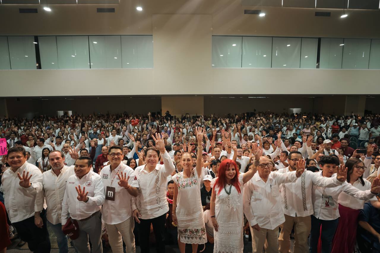 Claudia Sheinbaum firmó el acuerdo de Unidad por la Transformación en Campeche 