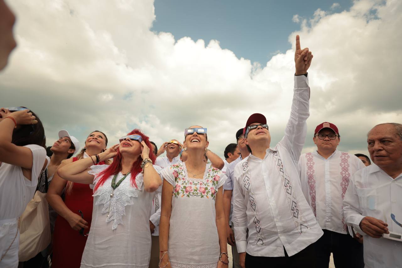 Claudia Sheinbaum llegó a Campeche 