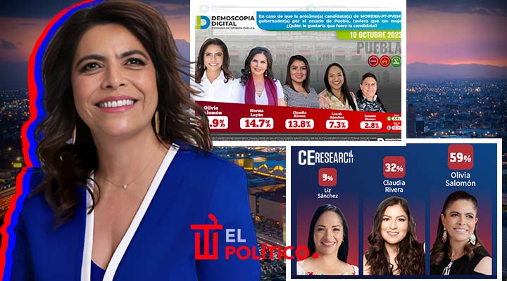 Olivia Salomón, mujer que puntea todas las encuestas