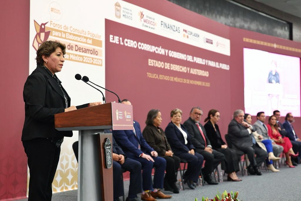 Delfina Gómez va por cero corrupción en Edomex