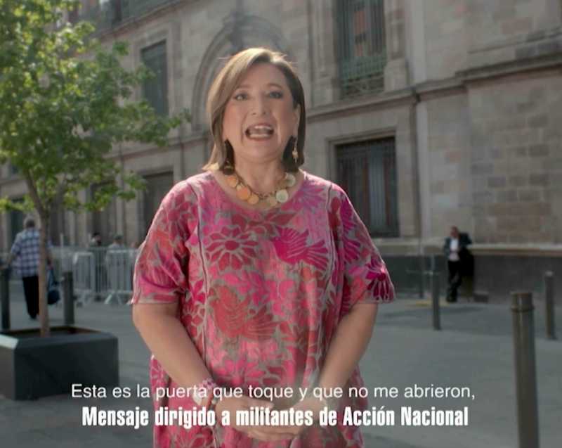 INE suspende spot de Xóchitl