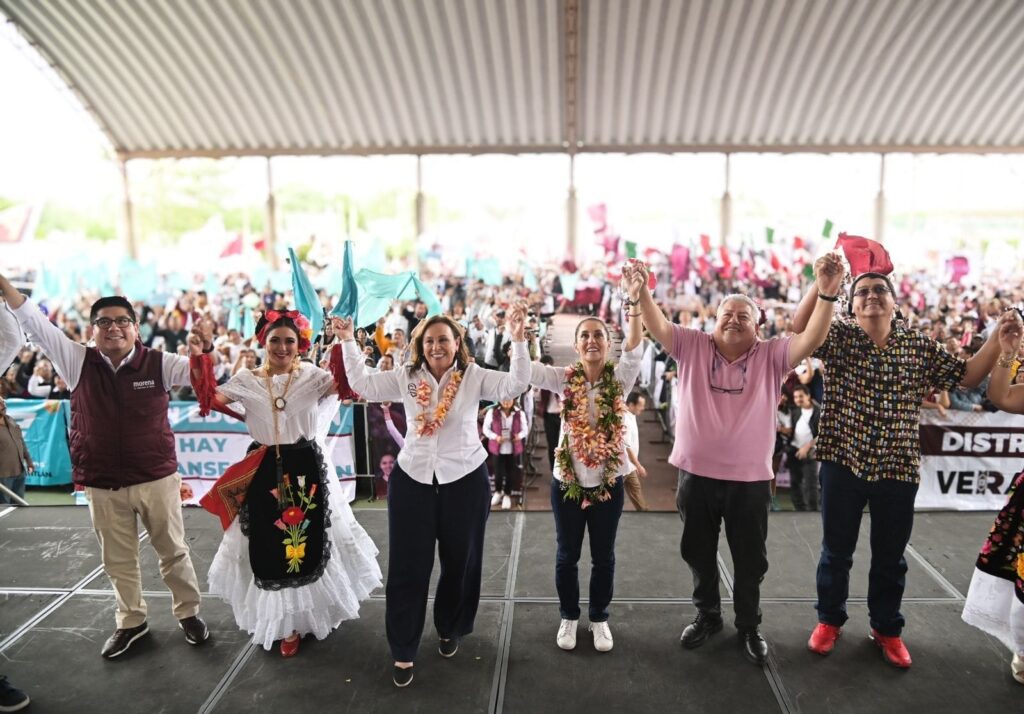 Sheinbaum muestra unidad en Veracruz
