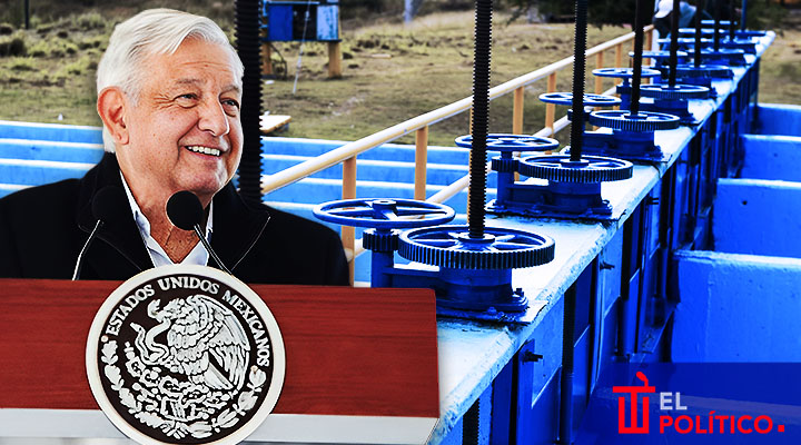 AMLO inaugura acueducto El Cuchillo II en Nuevo León