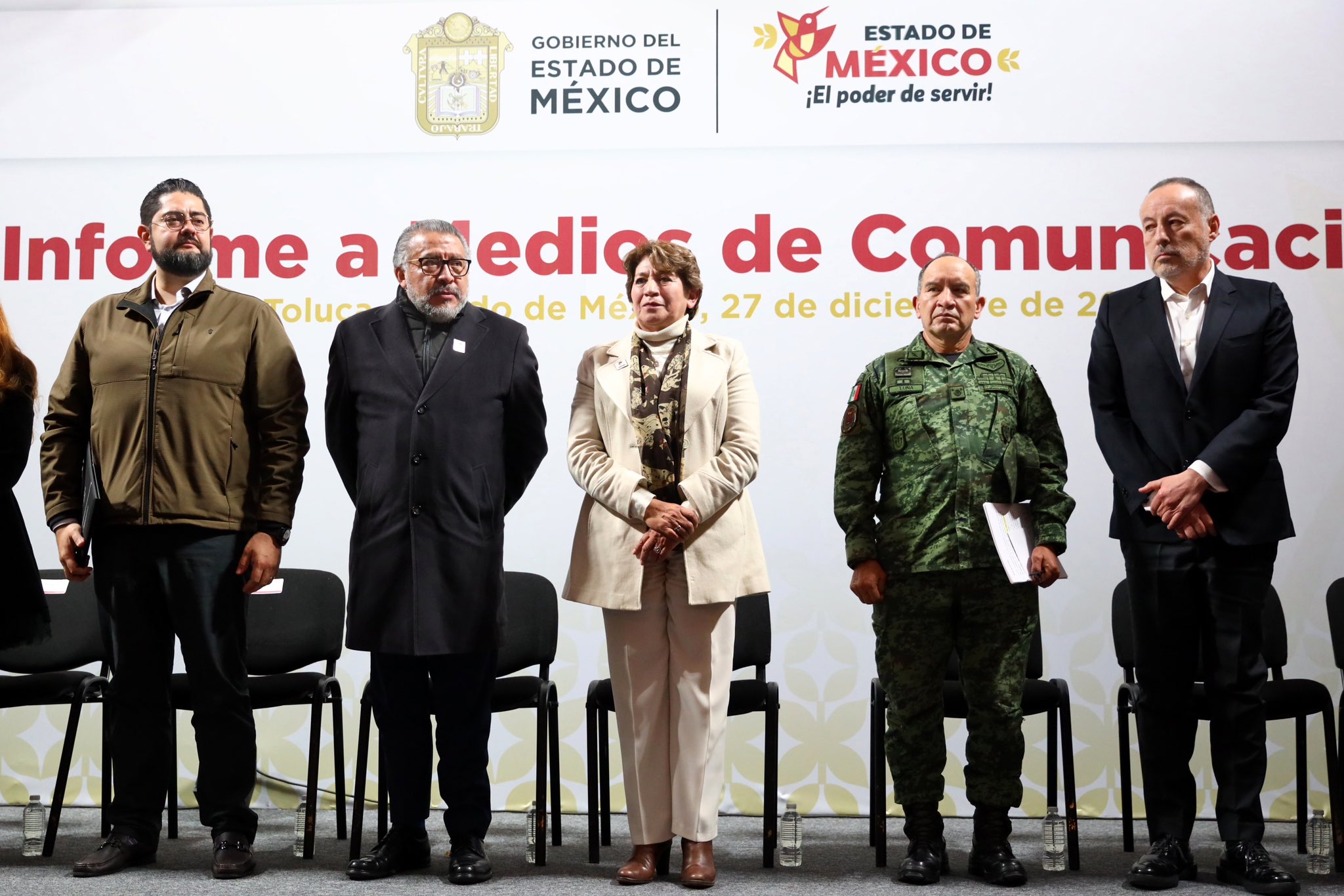 Delfina gómez agradece participación de fuerzas