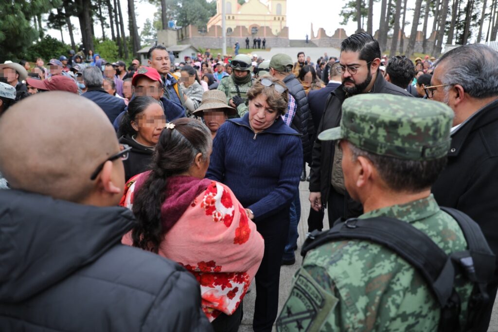 Delfina Gómez en Texcaltitlán