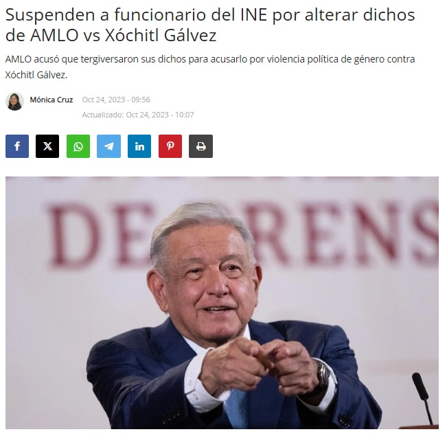 Funcionario del INE vs. AMLO