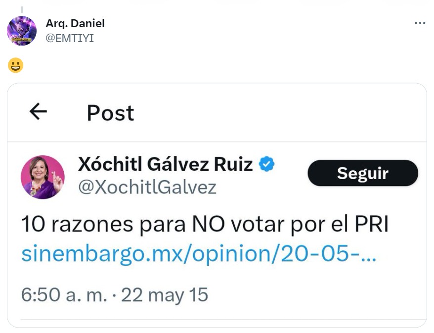 Xóchitl Gálvez razones no votar