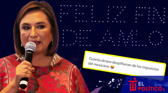 Xóchitl Gálvez y show de drones