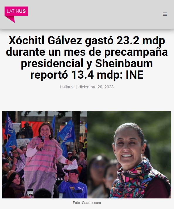 Xóchitl Gálvez gastos