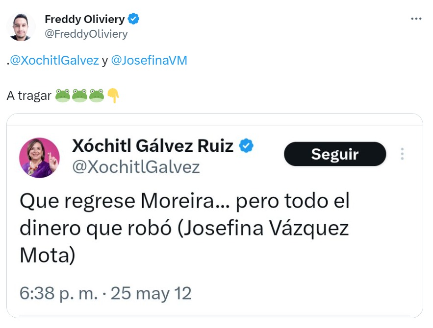 Xóchitl Gálvez vs. Moreira