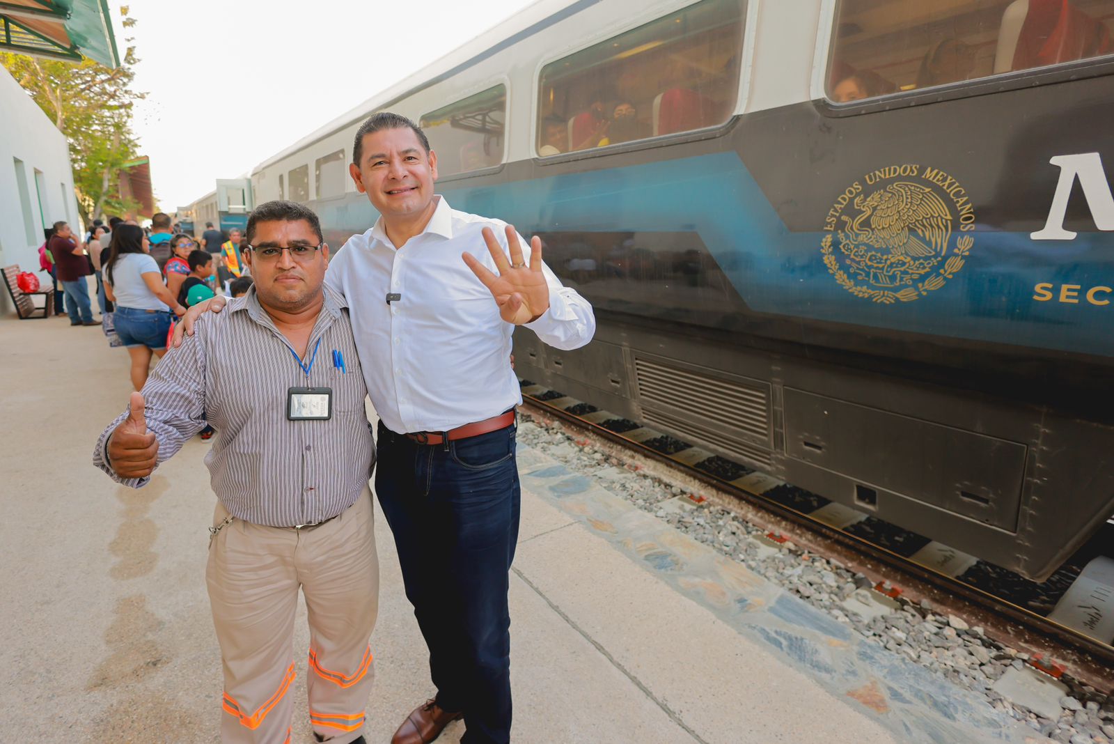 Armenta recuerda fortaleza ferroviaria de Puebla 