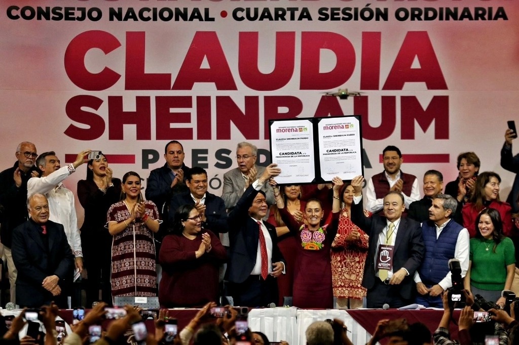 Claudia Sheinbaum candidata presidencial de Morena 