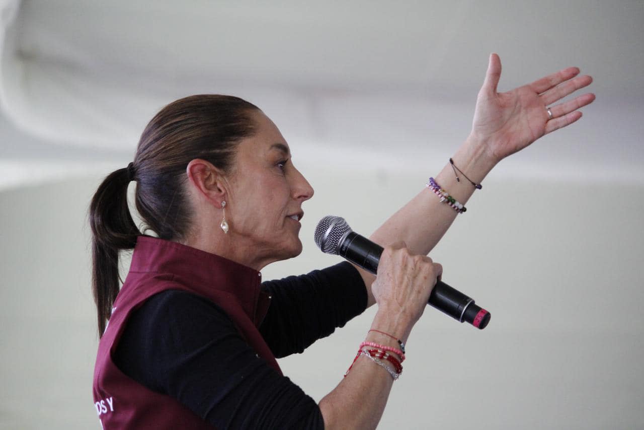 Claudia Sheinbaum celebra ventaja de 40 puntos en Hidalgo