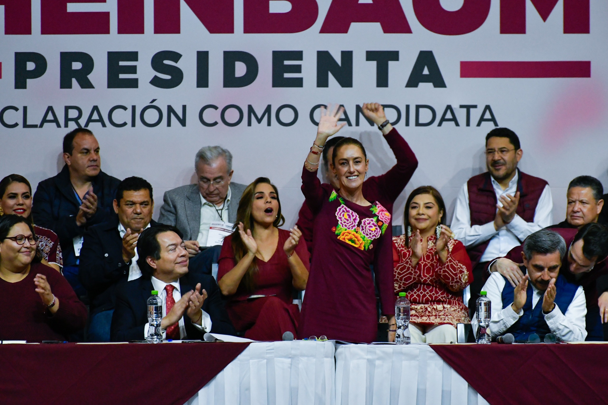 Claudia Sheinbaum rinde protesta como candidata presidencial 