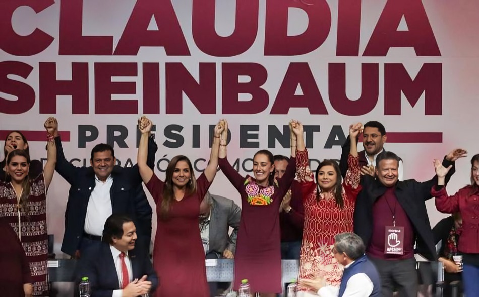 Claudia Sheinbaum toma protesta como candidata presidencial de Morena