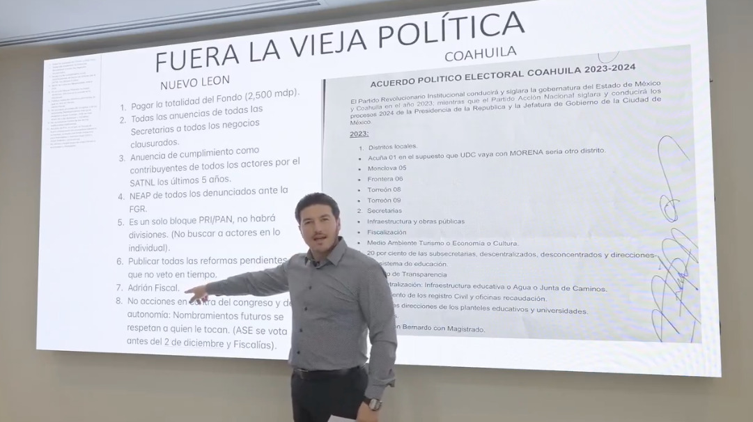 Samuel García exhibe actos de corrupción del PRIAN