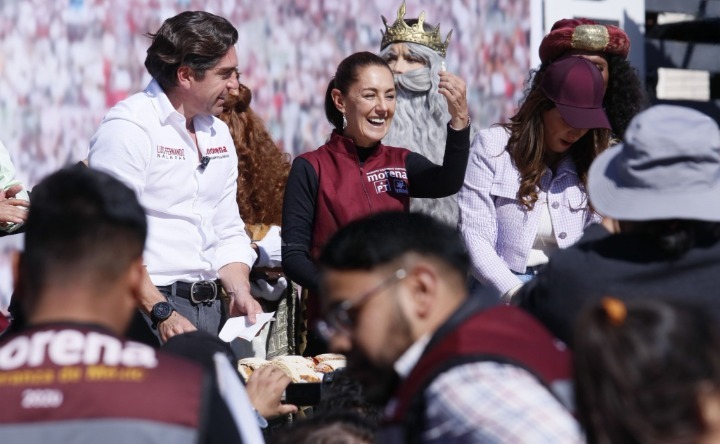 Sheinbaum celebra ventaja 